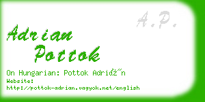 adrian pottok business card